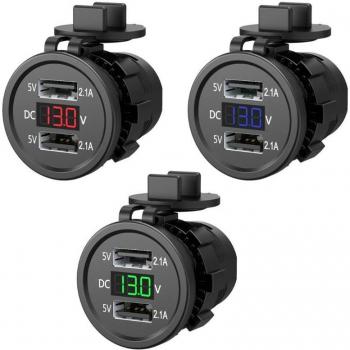 25V 2.1A Waterproof USB Charger for Vehicles