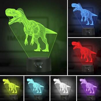 NocheMágica Dino LED con Control Remoto y Luz Cambiante