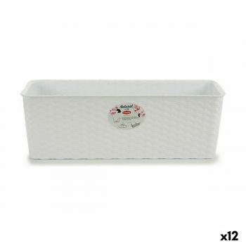 Balkonkasten Stefanplast Weiß Kunststoff 48,5 x 16 x 18 cm (12 Stück)