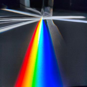 Triangular Prism for Light Spectrum Demonstration