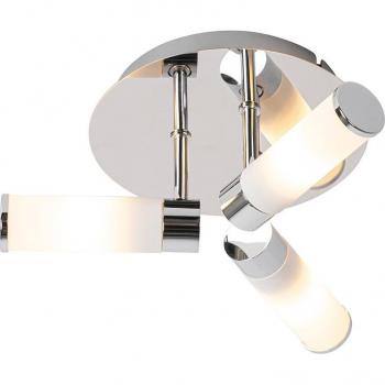Plafoniera cromo 3 luci per bagno IP44