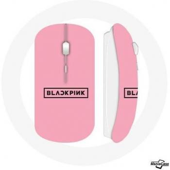 Wireless Mouse Blackpink K-Pop Merchandise Pink Background