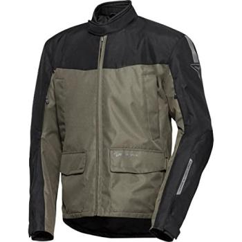 Pharao Sitka WP Textiljacke XXL in Schwarz/Olive – Motorrad‑Sportbekleidung