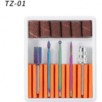 BellyLady 5pcs Nail Drill and Sanding Bands Set