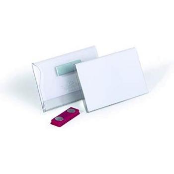 DURABLE Name Badge Holder with Magnet, 2-1/8 x 3-1/2, 25-Pack