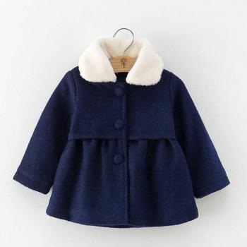 Manteau cosy en pelage pour bébé fille