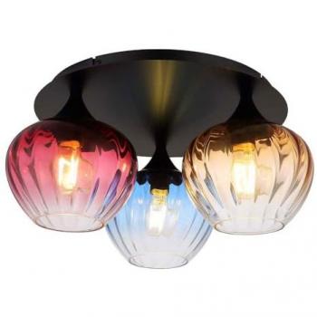 Bunte 3-Flammige Deckenlampe von Globo Lighting