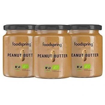 FoodSpring Premium Bio Erdnussbutter – 750 g Protein‑Snack