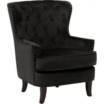 BELIANI Polstersessel Chesterfield Stil Beige