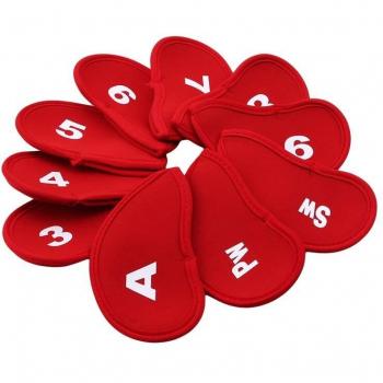 10 Pcs Golf Iron and Putter Head Covers