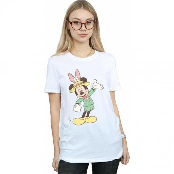White Disney Mickey Bunny Boyfriend Tee – X-Large
