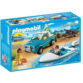 Playmobil Giocattolo 6864: Surfisti, Pick Up e Motoscafo