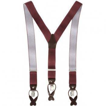 Profuomo Luxe Braces 36mm Rood Navy