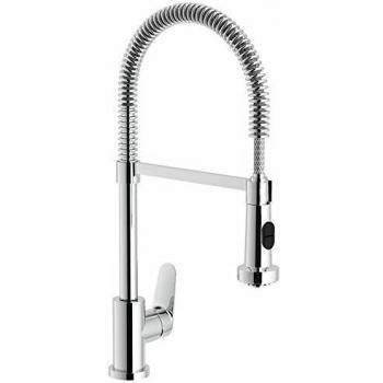 Mitigeur de cuisine Nobili modèle BS101300/3CR avec bec haut et douche