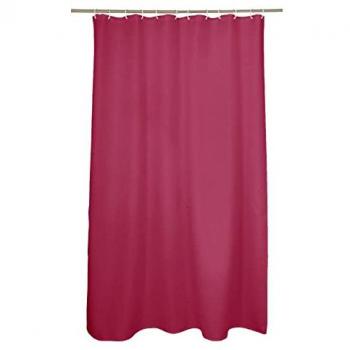 Rideau de Douche Uni Vitamine 180x200cm Framboise