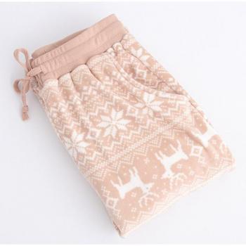 Modische Flanell Homewear Hosen für Damen