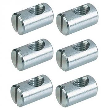 Lot de ferrures d'assemblage M6 en acier