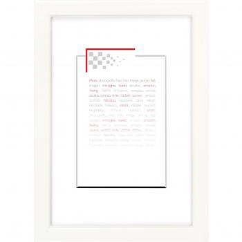 Cadre Photo Brio 120073 Blanc 18x24 cm