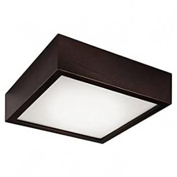 Plafoniera Lamkur Square Wengé 1x E27