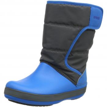 Bottes de Neige Crocs Lodgepoint, Mixte Enfant, Gris (Slate Grey/ocean) 29/30 EU