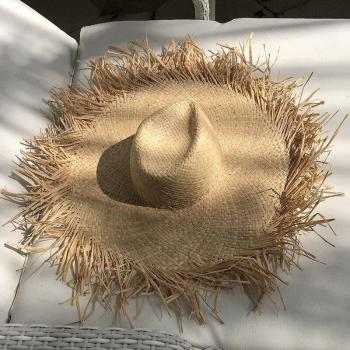 Sombrero de Verano de Rafia Estilo Vintage