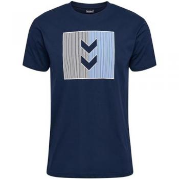 Hummel T-Shirt Herren blau XL