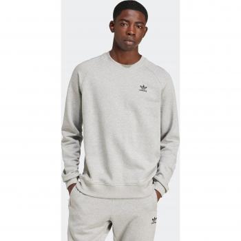 Sudadera Hombre Adidas Trifolio Cuello Redondo Gris