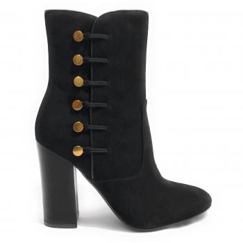 Ankle boot donna Guess pelle scamosciata nera modello Lucena D18GU12