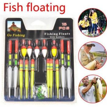 15-Piece Sea Fishing Float Set for Angling