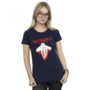 Navy Baymax Heart T-Shirt for Women – Big Hero 6 Collection