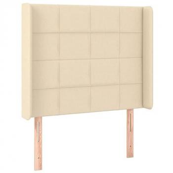 Modernes LED Kopfteil Creme 83x16x118/128 cm