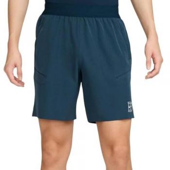 Nike Court Dri‑Fit Advantage 8 inches Shorts Hommes – Bleu Foncé/Blanc