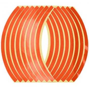 Universal 14-Inch Motorcycle Wheel Reflective Sticker Set