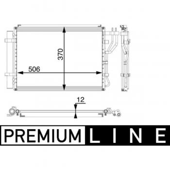 Mahle Air Conditioning Condenser BEHR Premium Line 58 000P