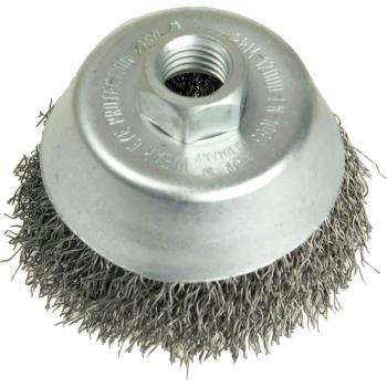 Lessmann 80mm Stainless Steel Wire Cup Brush for M14 Threads