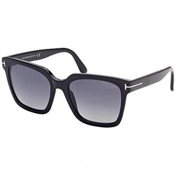 Tom Ford Women’s Selby 01D – Black Acetate Polarized, 55mm