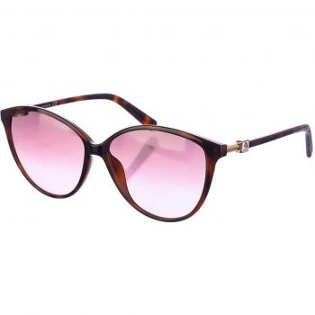 Occhiali da sole in acetato SK0331S da donna, forma ovale, colore Dark Havana 58