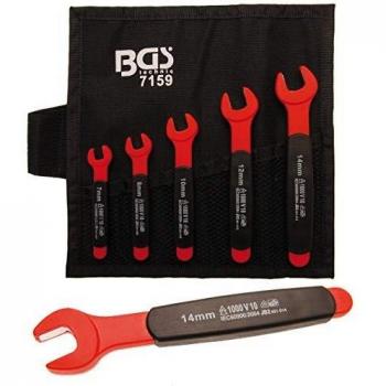 Kit de 5 clés à fourche isolées (VDE 7‑14 mm) BGS