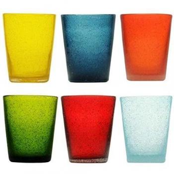 Vetro Colorato Memento: Set di 6 Bicchieri da Acqua