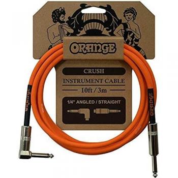 Cable de Audio Crush Naranja 10ft Angulado a Recto
