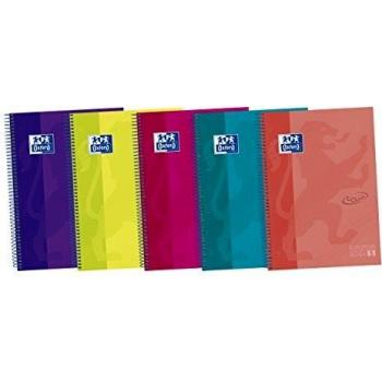 Cuaderno Oxford European Book Multicolor A4 5 Piezas 120 Hojas