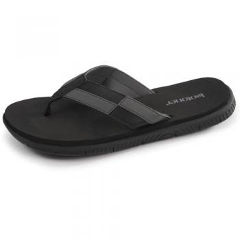 Isotoner Chaussures de plage homme confortable noir/gris 43