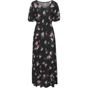Casual Maxikleid Vivance – Blüten‑Puff-Ärmel