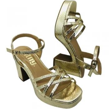 Mustang Pala Trenzada – Sandalias Casual en Dorado
