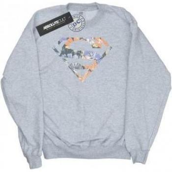 Felpa Superman Femminile Logo Floreale DC Comics