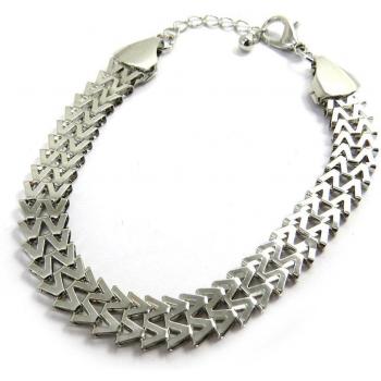 Bracelet 'Pas de Grâce' argenté