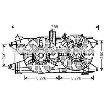 Moteur ventilateur PRASCO FT7522