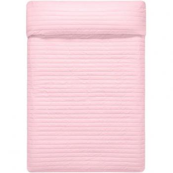 Colcha 100% Algodón Rosa/Azul Marino