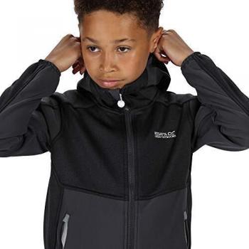 Regatta SoftShell Kinderjacke „Seal Grey“ – 104 mm Breite, Modell 2021