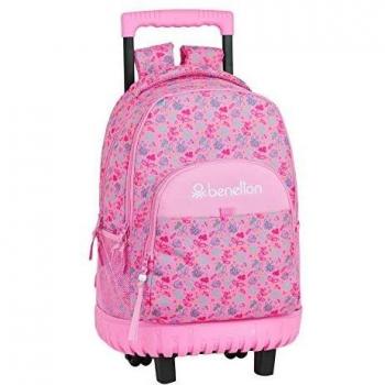 Mochila Grande Benetton con Ruedas Mariposas